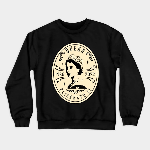 Queen Elizabeth 1926 - 2022 Crewneck Sweatshirt by valentinahramov